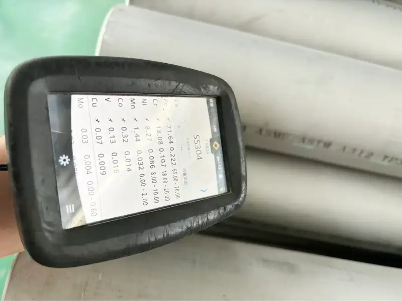 Steel Pipe PMI to check chemical composition